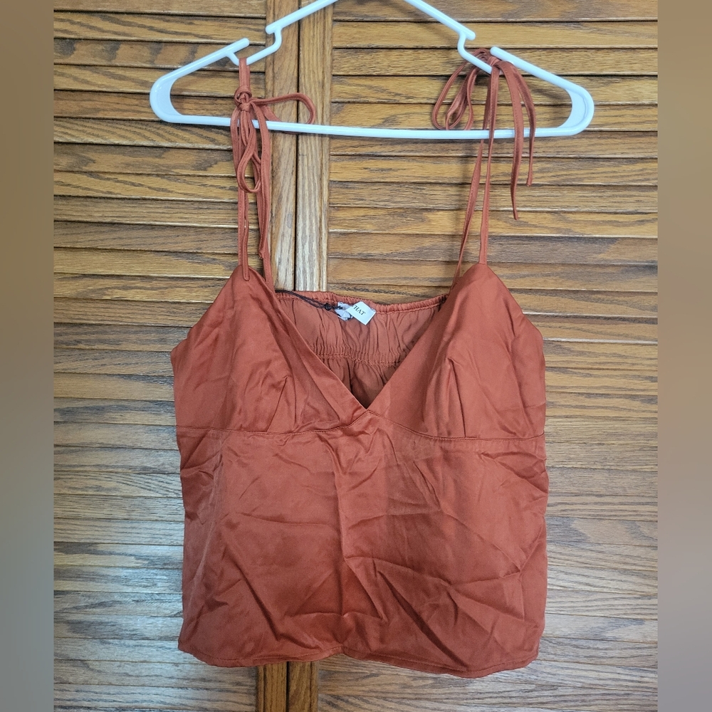 WeWoreWhat NWT Viscose Sateen Clay‎ Color Cam7 Womans XL